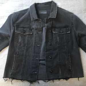 Black Cutoff Jean Jacket
